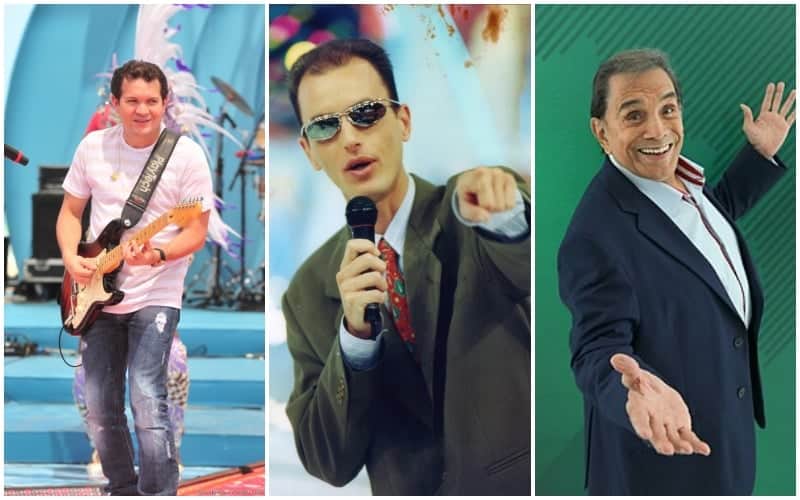 O ex-marido da cantora Joelma, Ximbinha, o ex-apresentador do SBT, Rodolfo e o ex-integrante dos Trapalhões, Dede Santana (Foto: Montagem) O ex-marido da cantora Joelma, Ximbinha, o ex-apresentador do SBT, Rodolfo e o ex-integrante dos Trapalhões, Dede Santana (Foto: Montagem)