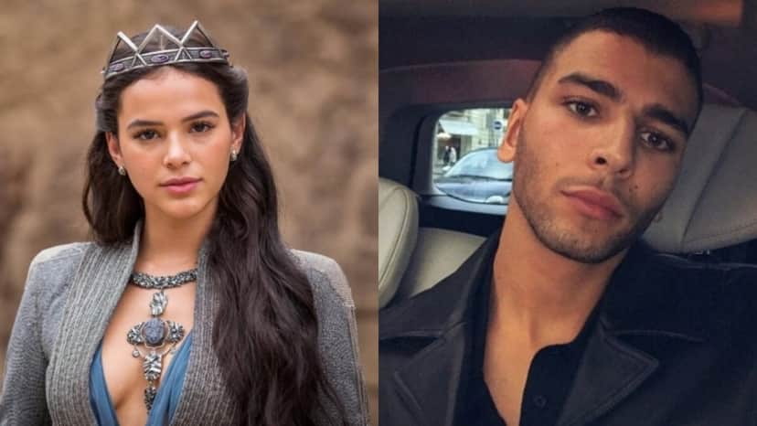 Bruna Marquezine e Younes Bendjima (Foto: Reproduçao/TV Globo/Montagem TV Foco) Bruna Marquezine e Younes Bendjima (Foto: Reproduçao/TV Globo/Montagem TV Foco)