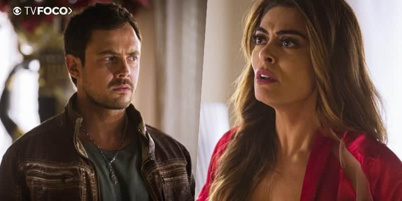 Na Globo Maria da Paz escorraça Chiclete de sua casa em A Dona do Pedaço (Foto: Montagem/TV Foco) Na Globo Maria da Paz escorraça Chiclete de sua casa em A Dona do Pedaço (Foto: Montagem/TV Foco)