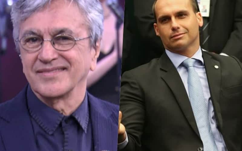 Caetano Veloso é flagrado humilhando Eduardo Bolsonaro e detona filho do presidente: “Do que você está rindo?” Foto: Reprodução Caetano Veloso é flagrado humilhando Eduardo Bolsonaro e detona filho do presidente: “Do que você está rindo?” Foto: Reprodução