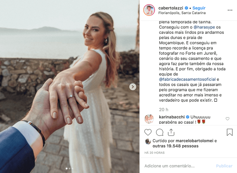 Carlos Bertolazzi está a um passo de se casar, após conhecer a cirurgiã plástica Ingrid Lückmann Foto: Reprodução Carlos Bertolazzi está a um passo de se casar, após conhecer a cirurgiã plástica Ingrid Lückmann Foto: Reprodução