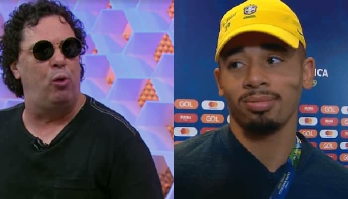 Walter Casagrande e Gabriel Jesus na Globo (Foto: Reprodução/Globo e SporTV) Walter Casagrande e Gabriel Jesus na Globo (Foto: Reprodução/Globo e SporTV)