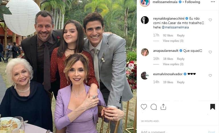 Vazam cenas do casamento de Maria da Paz (Juliana Paes) em A Dona do Pedaço da Globo com personagem de Reynaldo Gianecchini Foto: Reprodução Vazam cenas do casamento de Maria da Paz (Juliana Paes) em A Dona do Pedaço da Globo com personagem de Reynaldo Gianecchini Foto: Reprodução