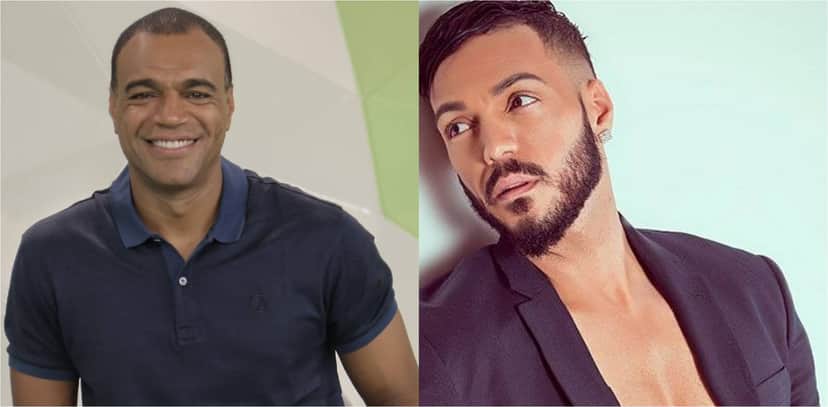 Denilson e Belo (Foto: Divulgação/Montagem TV Foco) Denilson e Belo (Foto: Divulgação/Montagem TV Foco)