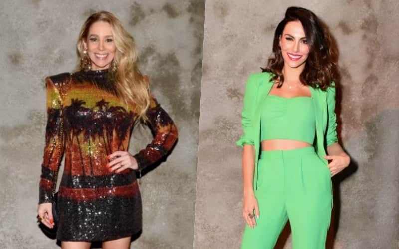 Danielle Winits e Mel Fronckowiak também estavam presentes na comemoração do Show dos Famosos Foto: Reprodução Danielle Winits e Mel Fronckowiak também estavam presentes na comemoração do Show dos Famosos Foto: Reprodução