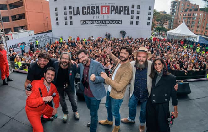 La Casa de Papel ganha festa de abertura (Foto: Reprodução) La Casa de Papel ganha festa de abertura (Foto: Reprodução)