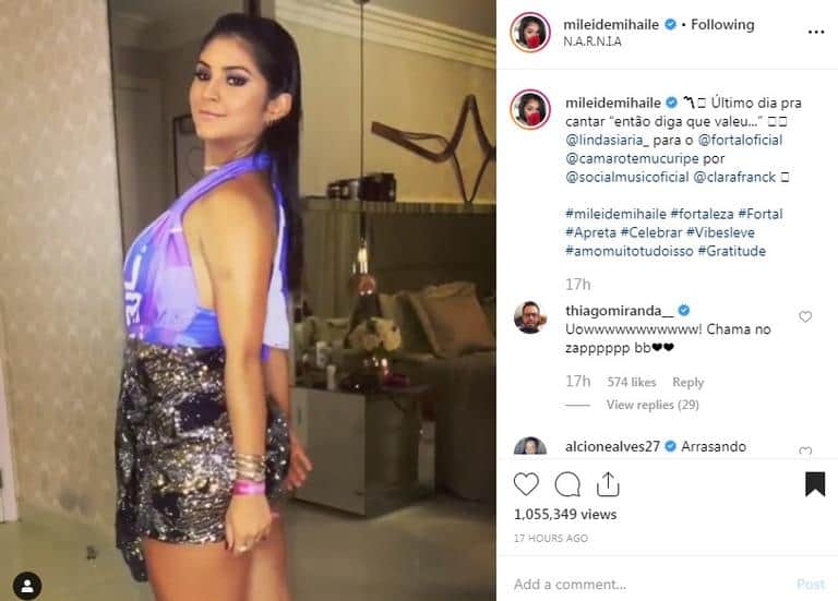 Logo após o anúncio de seu termino, Mileide Mihaile surgiu deslumbrante com um vestididinho todo brilhante e muito feliz em outro clique com o amor de sua vida, o filho (Foto: Reprodução) Logo após o anúncio de seu termino, Mileide Mihaile surgiu deslumbrante com um vestididinho todo brilhante e muito feliz em outro clique com o amor de sua vida, o filho (Foto: Reprodução)