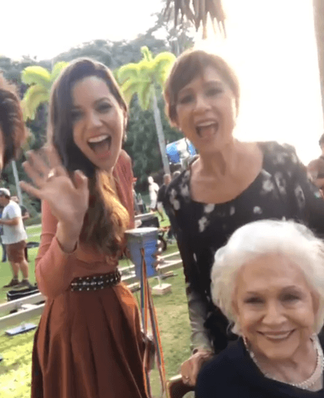 Nathalia Timberg, Natália do Vale e Nathalia Dill em vídeo de Reynaldo Gianecchini nos bastidores de A Dona do Pedaço (Foto: Reprodução/ Instagram) Nathalia Timberg, Natália do Vale e Nathalia Dill em vídeo de Reynaldo Gianecchini nos bastidores de A Dona do Pedaço (Foto: Reprodução/ Instagram)