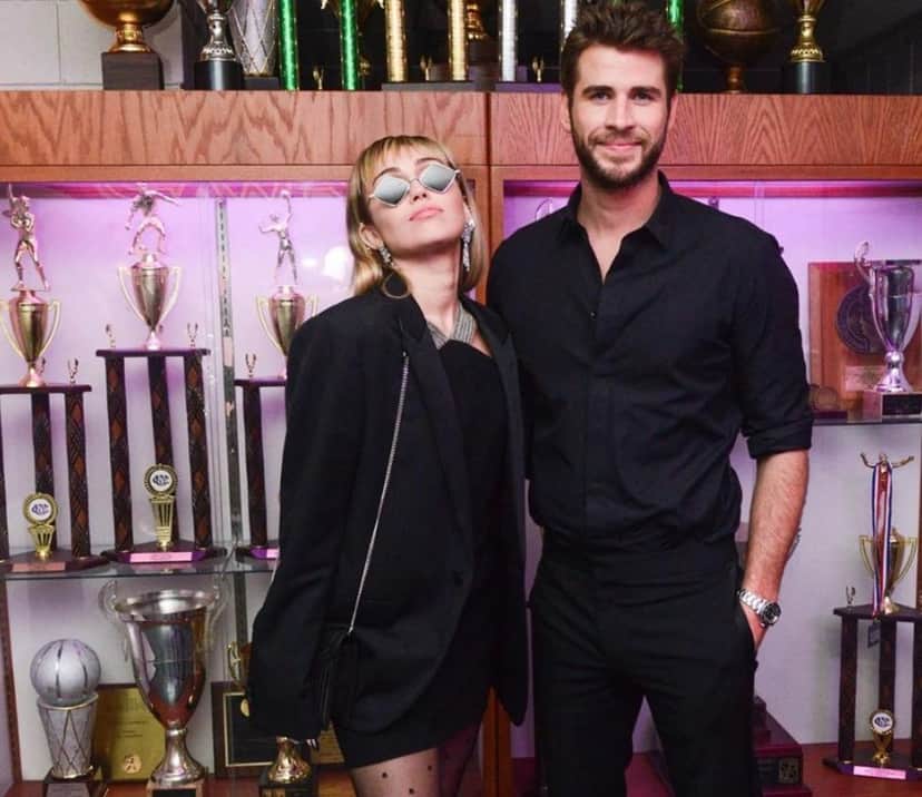Miley Cyrus e seu esposo Liam Hemsworth (Foto: Reprodução) Miley Cyrus e seu esposo Liam Hemsworth (Foto: Reprodução)
