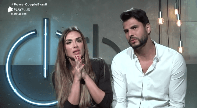 Nicole Bahls e Marcelo Bimbi no reality show Power Couple Brasil 4, da Record. (Foto: Reprodução) Nicole Bahls e Marcelo Bimbi no reality show Power Couple Brasil 4, da Record. (Foto: Reprodução)