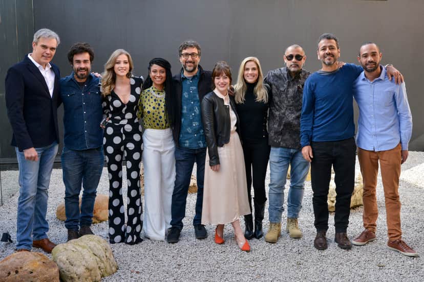 Dalton Vigh, José Junior, Silvio Guindane, Vicente Amorim, Marcos Palmeira, Erom Cordeiro, Hanna Romanazzi, Rafaela Mandelli, Natalia Lage, Cinara Leal e Vanessa Gerbelli durante evento de lançamento de A Divisão (Foto: João Sal/ Globoplay) Dalton Vigh, José Junior, Silvio Guindane, Vicente Amorim, Marcos Palmeira, Erom Cordeiro, Hanna Romanazzi, Rafaela Mandelli, Natalia Lage, Cinara Leal e Vanessa Gerbelli durante evento de lançamento de A Divisão (Foto: João Sal/ Globoplay)