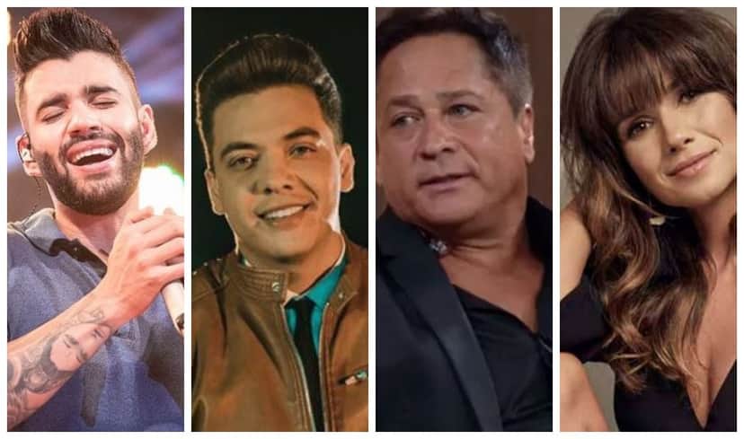 Gusttavo Lima, Wesley Safadão, Leonardo e Paula Fernandes foram desmascarados Gusttavo Lima, Wesley Safadão, Leonardo e Paula Fernandes foram desmascarados