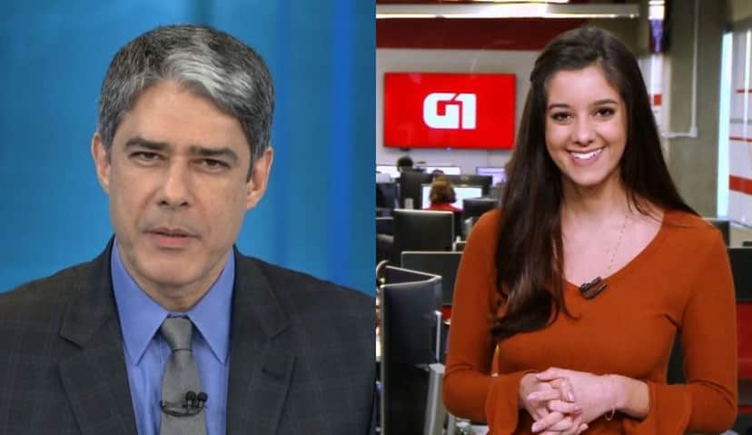 William Bonner e Luiza Tenente (Imagem: Mntagem/TV Foco) William Bonner e Luiza Tenente (Imagem: Mntagem/TV Foco)