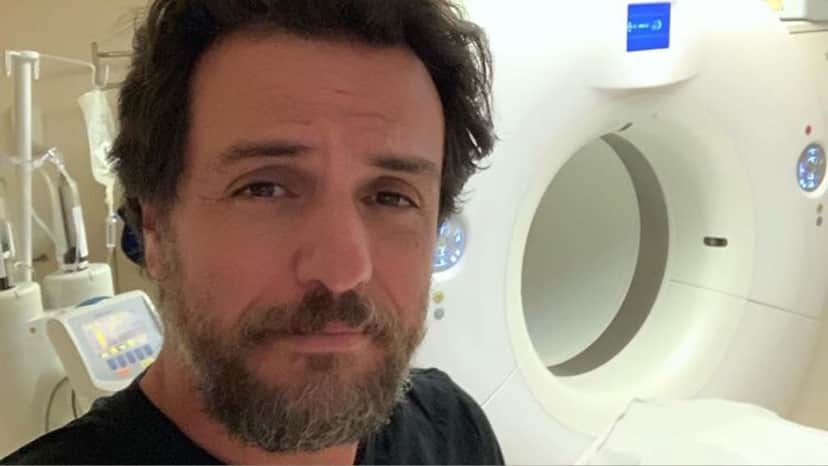 Rodrigo Lombardi no hospital. Foto: Reprodução/Instagram Rodrigo Lombardi no hospital. Foto: Reprodução/Instagram
