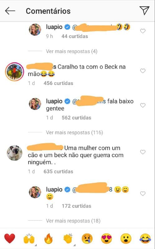 Luana Piovani respondeu os comentários a respeito do cigarro de maconha Luana Piovani respondeu os comentários a respeito do cigarro de maconha
