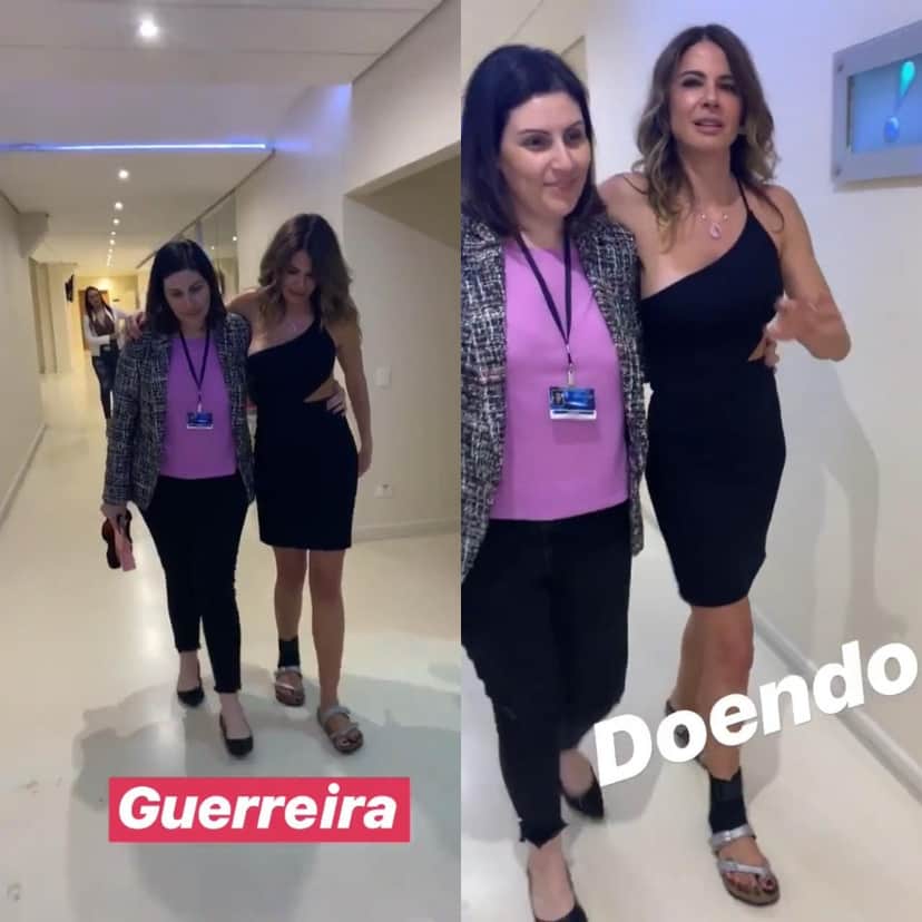 Luciana Gimenez precisou de ajuda após gravar o "Superpop", da RedeTV! (Foto: Reprodução/Instagram) Luciana Gimenez precisou de ajuda após gravar o "Superpop", da RedeTV! (Foto: Reprodução/Instagram)