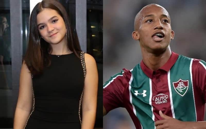 A atriz de A Dona do Pedaço da Globo, Mel Maia e o jogador de futebol do Fluminense, João Pedro (Foto: Montagem TV Foco) A atriz de A Dona do Pedaço da Globo, Mel Maia e o jogador de futebol do Fluminense, João Pedro (Foto: Montagem TV Foco)
