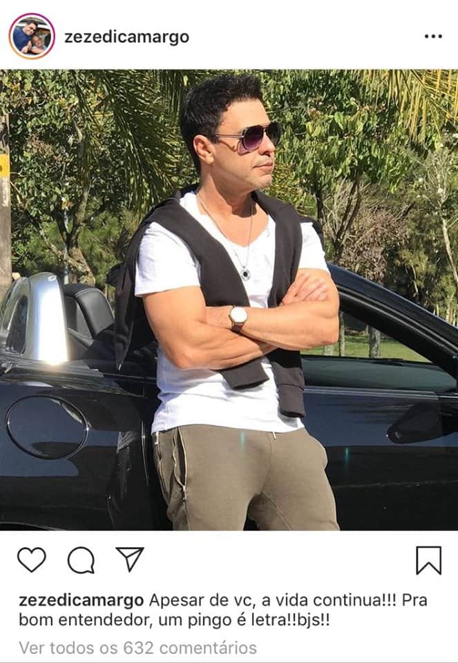 Zezé Di Camargo chama atenção pelo "volume" dp sertanejo que se destacou ao encostar em seu conversível (Imagem: Instagram) Zezé Di Camargo chama atenção pelo "volume" dp sertanejo que se destacou ao encostar em seu conversível (Imagem: Instagram)