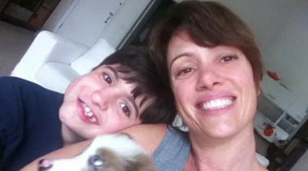 Atriz da Globo, Bel Kutner e seu filho Davi Atriz da Globo, Bel Kutner e seu filho Davi