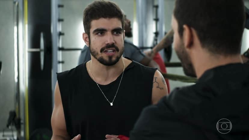 Caio Castro é Rock em A Dona do Pedaço da Globo (Foto: Reprodução/Globo) Caio Castro é Rock em A Dona do Pedaço da Globo (Foto: Reprodução/Globo)