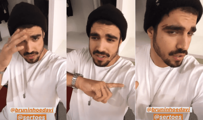 Caio Castro apareceu com o rosto machucado e acalmou seus fãs (Foto: Reprodução/ Instagram) Caio Castro apareceu com o rosto machucado e acalmou seus fãs (Foto: Reprodução/ Instagram)