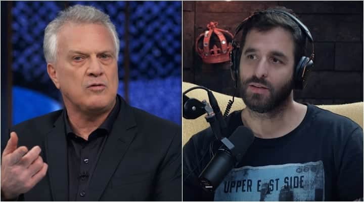 Rafinha Bastos fez piada com comentário de Pedro Bial em programa da Globo. (Foto: Montagem/Reprodução) Rafinha Bastos fez piada com comentário de Pedro Bial em programa da Globo. (Foto: Montagem/Reprodução)