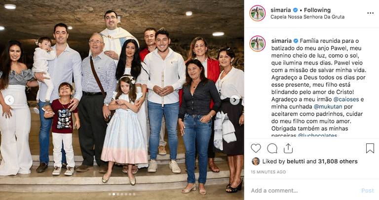Simaria e família (Foto: Instagram/Reprodução) Simaria e família (Foto: Instagram/Reprodução)