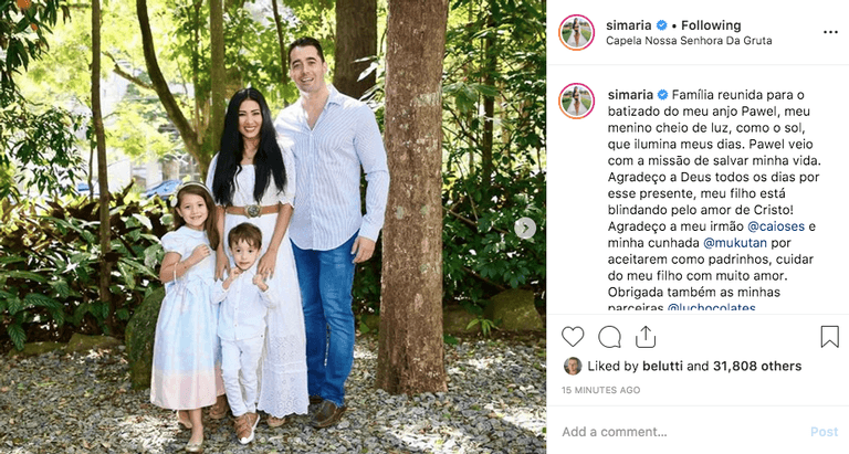 Simaria e família (Foto: Instagram/Reprodução) Simaria e família (Foto: Instagram/Reprodução)