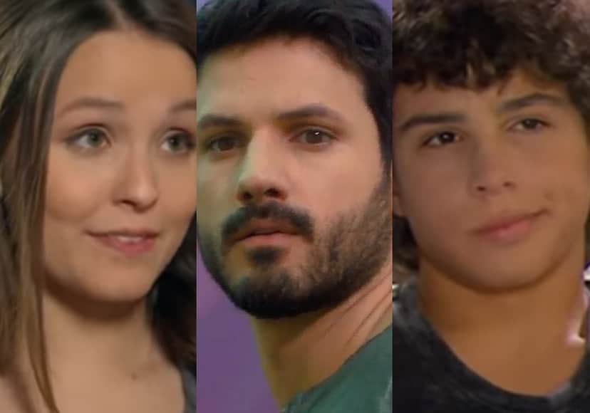 Mirela (Larissa Manoela), Marcelo (Murilo Cezar) e João (Igor Jansen) em destaque no capítulo da novela As Aventuras de Poliana, do SBT. (Foto: Reprodução) Mirela (Larissa Manoela), Marcelo (Murilo Cezar) e João (Igor Jansen) em destaque no capítulo da novela As Aventuras de Poliana, do SBT. (Foto: Reprodução)