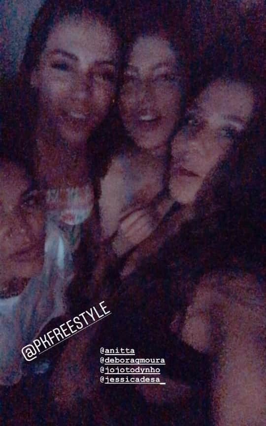 Anitta em publicação de Jojo Todynho em boate no Rio de Janeiro (Foto: Instagram) Anitta em publicação de Jojo Todynho em boate no Rio de Janeiro (Foto: Instagram)