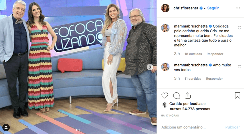 Fofocalizando, Mamma Bruschetta, Chris Flores Fofocalizando, Mamma Bruschetta, Chris Flores