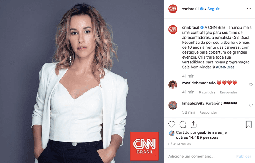 CNN Brasil, Cris Dias, Globo CNN Brasil, Cris Dias, Globo