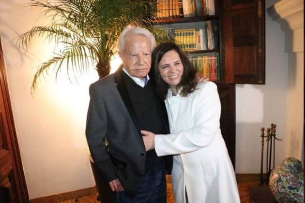 Cid Moreira e Fátima Sampaio em festa na comemoração dos 92 anos do jornalista (Rogerio Fidalgo Agnews) Cid Moreira e Fátima Sampaio em festa na comemoração dos 92 anos do jornalista (Rogerio Fidalgo Agnews)