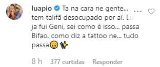Apresentadora defendeu o ex-marido Apresentadora defendeu o ex-marido
