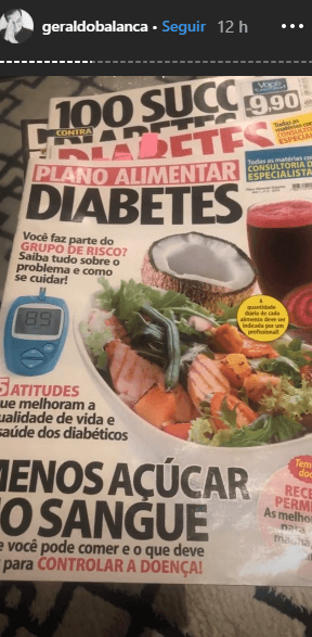 O apresentador da Record fala como é ser diabético (Foto: Reprodução) O apresentador da Record fala como é ser diabético (Foto: Reprodução)