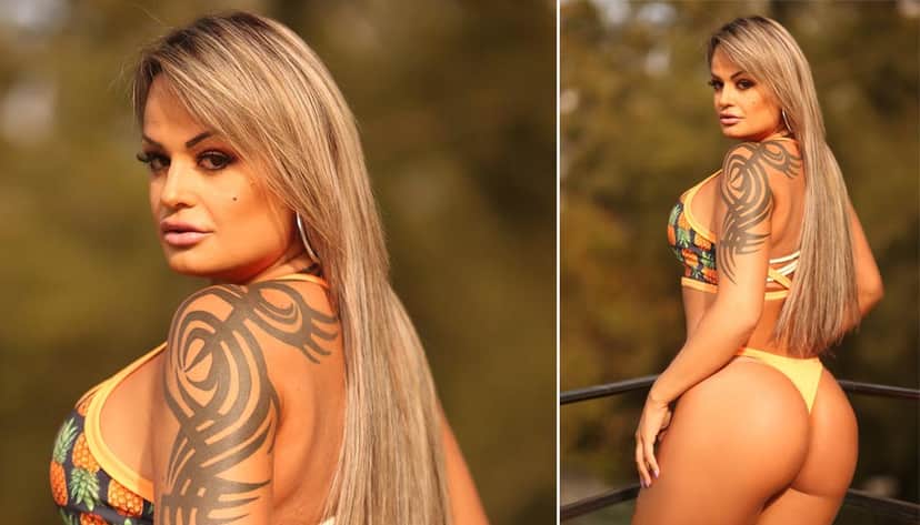 line já fez fotos muito ousadas para ganhar votos no concurso Miss Bumbum. Alguns fãs apontam que Uva é parecida com Andressa Urach. Você concorda? line já fez fotos muito ousadas para ganhar votos no concurso Miss Bumbum. Alguns fãs apontam que Uva é parecida com Andressa Urach. Você concorda?
