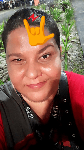 Andréa Alves foi no Rock in Rio contra recomendações médicas (Foto: Reprodução/ Instagram) jornalista Andréa Alves foi no Rock in Rio contra recomendações médicas (Foto: Reprodução/ Instagram) jornalista