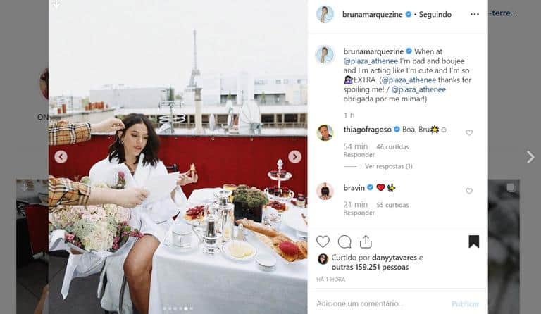 Bruna Marquezine (Foto: Reprodução / Instagram) Bruna Marquezine (Foto: Reprodução / Instagram)