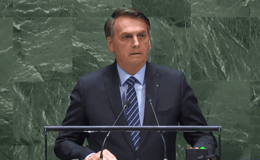 O presidente Jair Bolsonaro discursou na ONU, mas não agradou a Globo (Foto: Reprodução) O presidente Jair Bolsonaro discursou na ONU, mas não agradou a Globo (Foto: Reprodução)