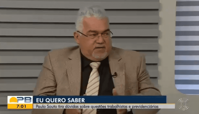Paulo Souto anunciou sua demissão ao vivo durante o telejornal Bom Dia Paraíba (Foto: Reprodução/TV Cabo Branco/Globo) Paulo Souto anunciou sua demissão ao vivo durante o telejornal Bom Dia Paraíba (Foto: Reprodução/TV Cabo Branco/Globo)