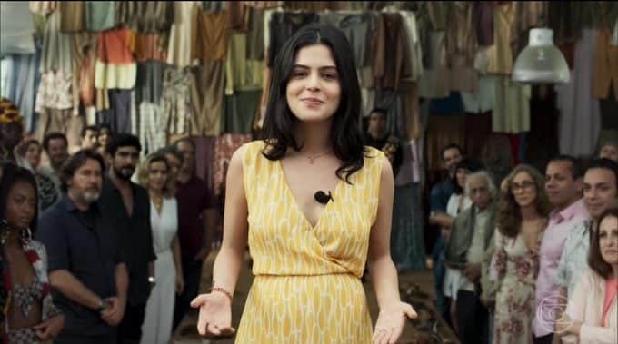 A atriz Julia Dalavia,que deu vida a Laila termina Órfãos da Terra com um discurso emocionante. (Imagem: Reprodução) A atriz Julia Dalavia,que deu vida a Laila termina Órfãos da Terra com um discurso emocionante. (Imagem: Reprodução)