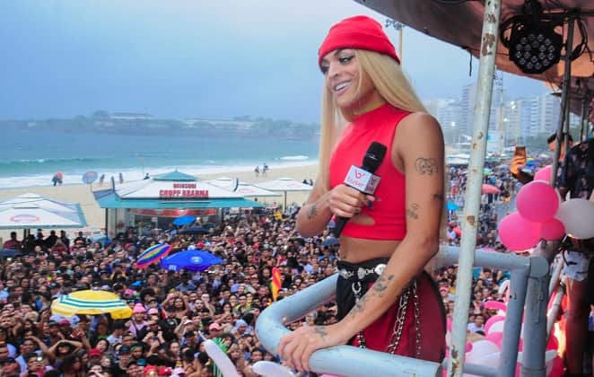 Pabllo Vittar na parada LGBT no Rio de Janeiro (Foto: Reprodução) Pabllo Vittar na parada LGBT no Rio de Janeiro (Foto: Reprodução)