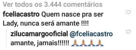 Zilu Godoi mandou uma indireta para a noiva de Zezé Di Camargo, Graciele Lacerda. Foto: Reprodução/Instagram Zilu Godoi mandou uma indireta para a noiva de Zezé Di Camargo, Graciele Lacerda. Foto: Reprodução/Instagram