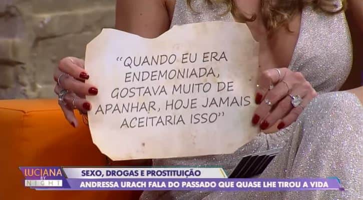 Andressa Urach e Luciana Gimenez na RedeTV! (Foto: Reprodução) Andressa Urach e Luciana Gimenez na RedeTV! (Foto: Reprodução)