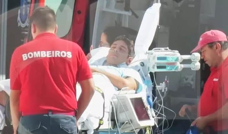 Ator Ângelo Rodrigues sofre o risco de amputar a perna (Foto: Correio da Manhã TV) Ator Ângelo Rodrigues sofre o risco de amputar a perna (Foto: Correio da Manhã TV)