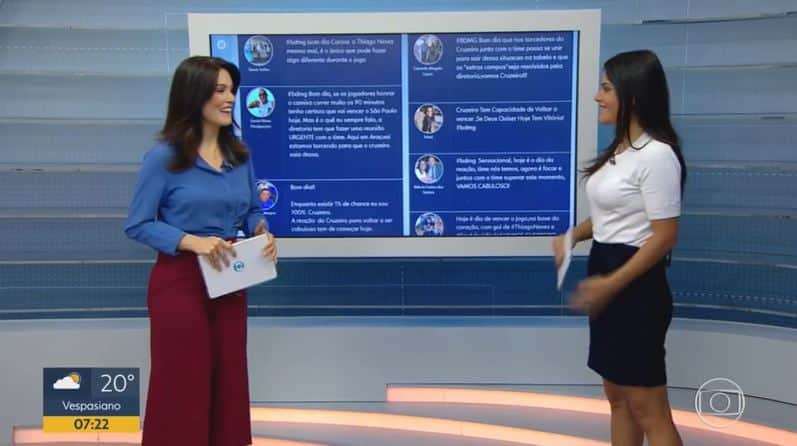 Liliana Junger e Carina Pereira no Bom Dia Minas, da TV Globo (Foto: Reprodução/Globoplay) Liliana Junger e Carina Pereira no Bom Dia Minas, da TV Globo (Foto: Reprodução/Globoplay)