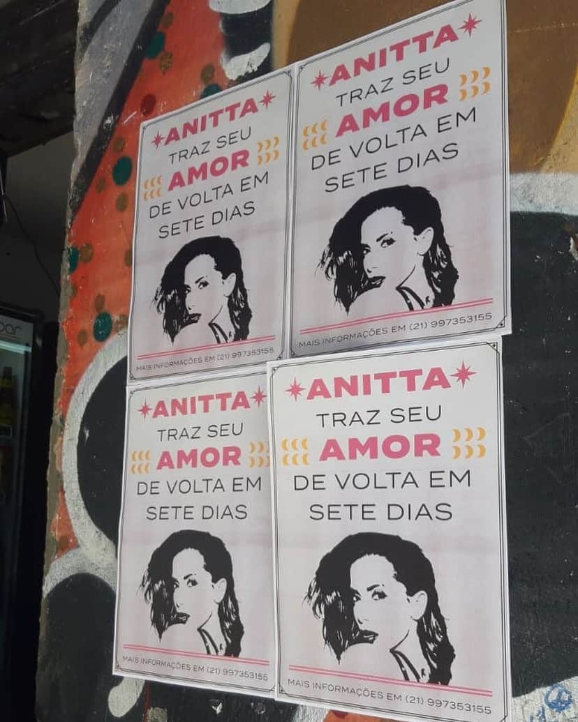 Anitta solta ação publicitária no Rio de Janeiro. Foto: Reprodução Anitta solta ação publicitária no Rio de Janeiro. Foto: Reprodução
