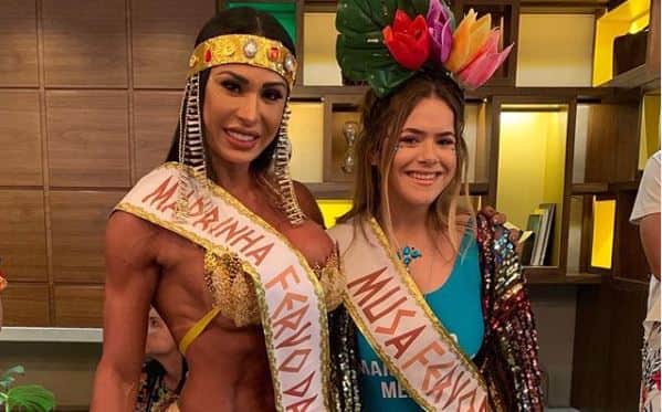 A presentadora do SBT, Maisa foi pressionada pela modelo fitness, Gracyanne Barbosa e mulher de Belo (Foto: Reprodução) A presentadora do SBT, Maisa foi pressionada pela modelo fitness, Gracyanne Barbosa e mulher de Belo (Foto: Reprodução)