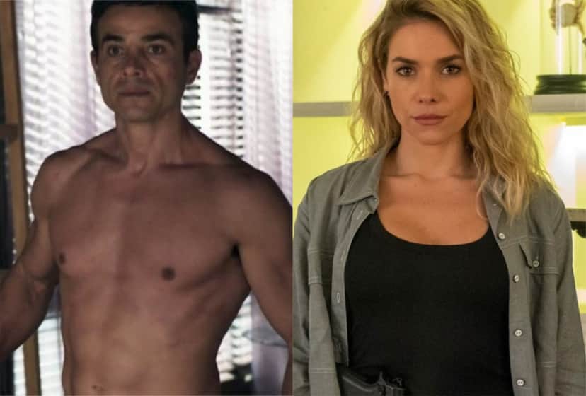 Márcio (Anderson Di Rizzi) e Yohana (Monique Alfradique) transam em A Dona do Pedaço (Montagem: TV Márcio (Anderson Di Rizzi) e Yohana (Monique Alfradique) transam em A Dona do Pedaço (Montagem: TV