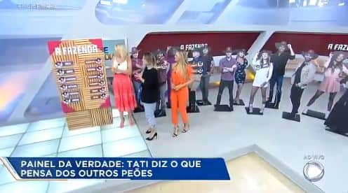 Tati Dias com Ana Hickmann e Ticiane Pinheiro no Hoje em Dia (Reprodução: Record TV) Tati Dias com Ana Hickmann e Ticiane Pinheiro no Hoje em Dia (Reprodução: Record TV)